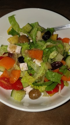 My favorite salad I make. Very colorful. Made big batch to eat throughout the week.