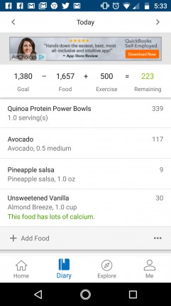 Today! I (barely) stayed in calories, but I also worked out and put my whole self into it, so I stil