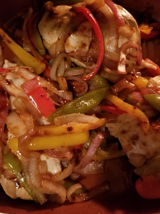 Fajita chicken baking in the oven!!??