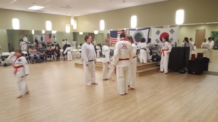 Doing my karate..working on my last belt.. Black belt ..woo hoo