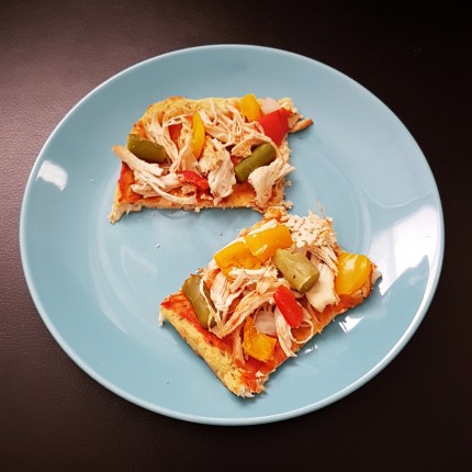 Made some cauliflower crust pizza today, and I'm absolutely loving it! I was worried about if it wou