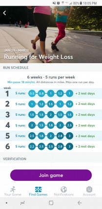 This is the run schedule on the one I'm doing now.