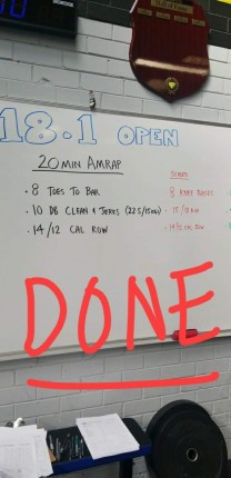 Crosscit 25 kicked my butt today