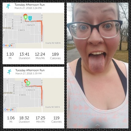 my run and walk yesterday <3