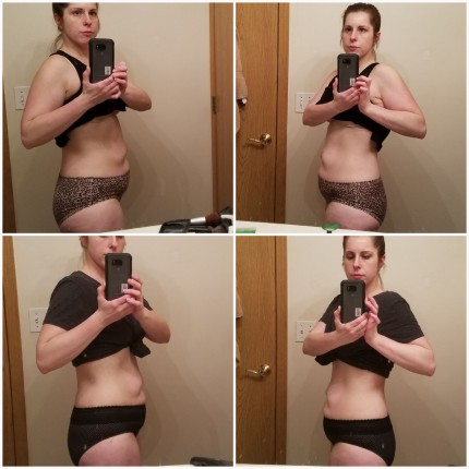 As much as I HATE sharing my progress photos, I am doing it anyway. I've just finished a 3 Day Refre