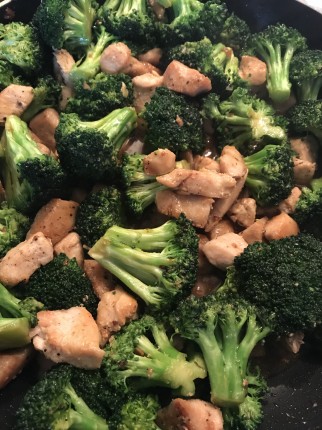 I made chicken broccoli stir fry but didn’t have any. I started my fasting clock at noon so that hap