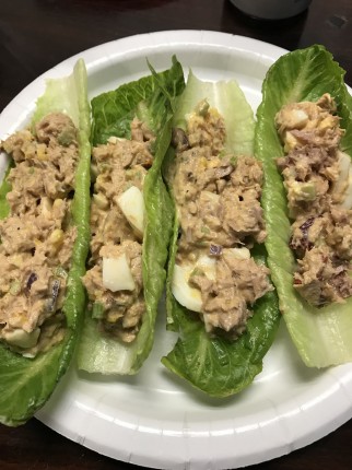 Tuna salad boats today.