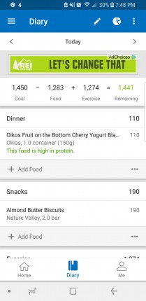 Having a decent calorie day. Went for a good walk. Ate some more after this but healthy choices.