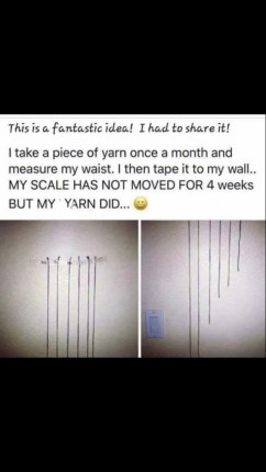 I’m doing this on my mirror - good way to SEE what’s happening if it isn’t happening on the scale