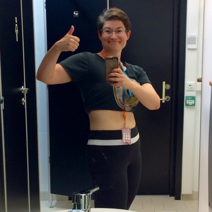 So happy. Finally starting to feel athletic again!! :)