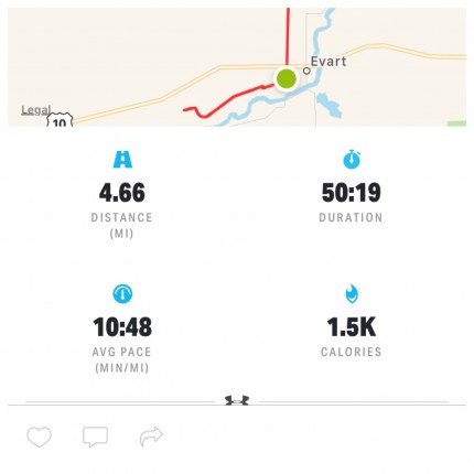 Such a beautiful morning for a run.