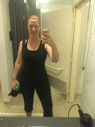 Away for work but proud that I fit in a workout in the hotel gym before breakfast #goals