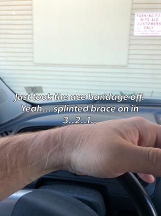 Well, karate has been great for getting in shape. Until things like this happen...