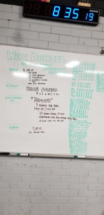 WALL BALLS COOKED MY LEGS!!!! but i feel energized!!!!! Thanks again @crossfit25