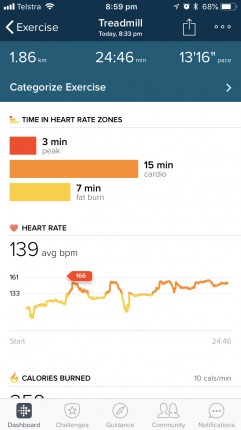 I got some red bar (peak) for the first time today and I’m running a bit more. Very proud.