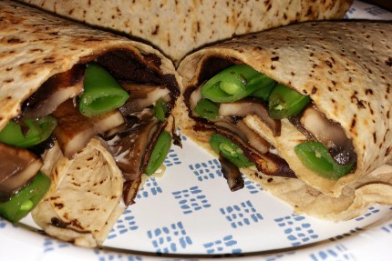 My kids begged for grilled cheese with portobello mushrooms today. When those were finished, I whipp