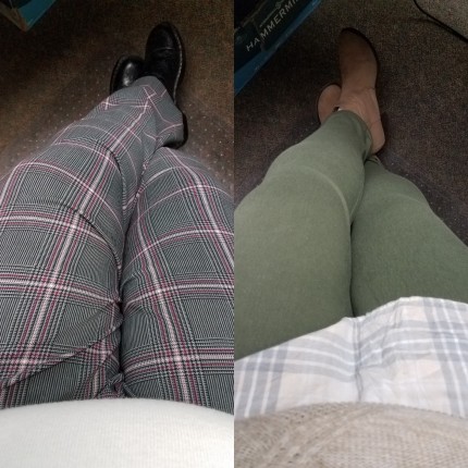 I don't usually step out of my comfort zone when it comes to pants..its usually black, khaki, or jea