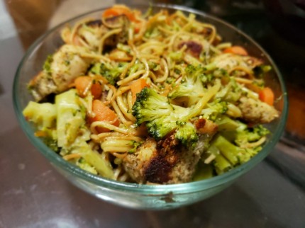 I love eating Lo mein so recently I've started making my own healthy version. It's real simple with