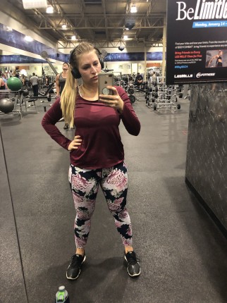 My grumpy ass at the gym. Keep waiting for the endorphins to kick in haha