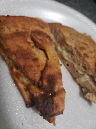 I made a grilled cheese on 90 second bread, made the bread with herb and garlic mrs. Dash seasoning