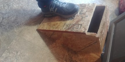 My husband made me a calves stretcher a few years ago, I've reset the goal of using it daily to help