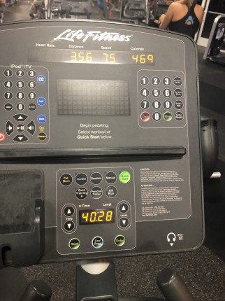 Workout for today complete! Now home enjoying a bowl of turkey chili from Panera Bread :blush::blush