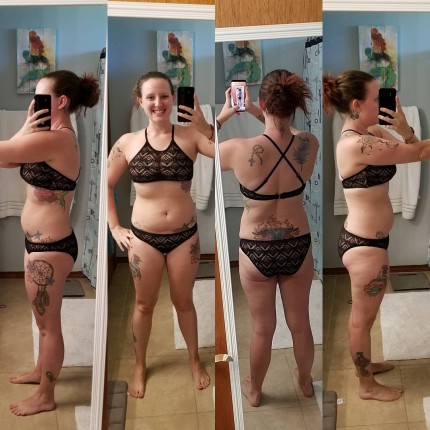 I am so proud of myself for completing this challenge! I've come so far this year from being a size