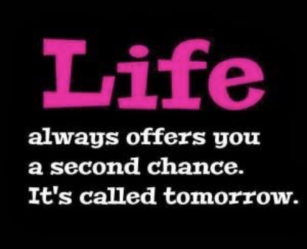 Whenever I have a slip up I try to not berate myself and to remember this.