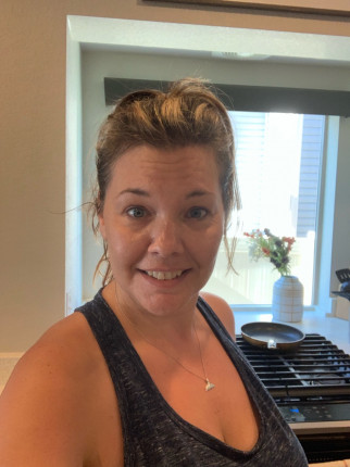 Sweaty selfie! 80 Day Obsession Day 1 done! Looking forward to making progress this week!
