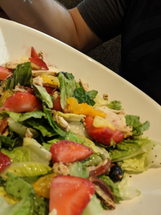 Trying to find things to lift my spirits... Went to the gym and followed it with a salad from Panera