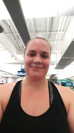 My first sweaty selfie!! Day three of the every day fitness challenge and my first day back to the g
