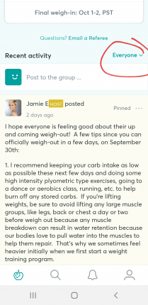 At the top of the game, under your stats, it says recent activity. Click on that