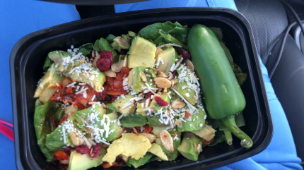 Love a good homemade salad! I don't like dressing but having avocado and cranberries in a salad is a