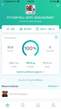 I freaking did it!!! First time under 200 in over 2 1/2 years!!!!!! Feels sooo good! Now to keep on