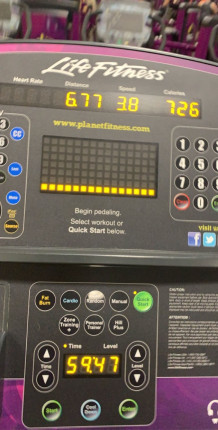 Yesterday I did 700 calories in 60 minutes on the elliptical... Soo hard but today i plan on doing i