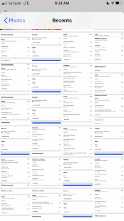 I do intermittent fasting so not always three meals a day. Did a screenshot of screenshots so let me