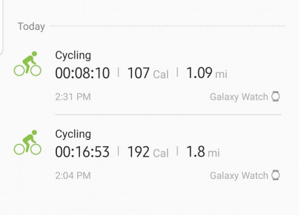 Not much but a workout is a workout.
