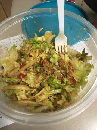 Turkey taco salad every day for lunch