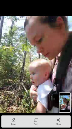 Today has had a great start! I decided to walk our trail with our 11 mo in the AM and did a workout!