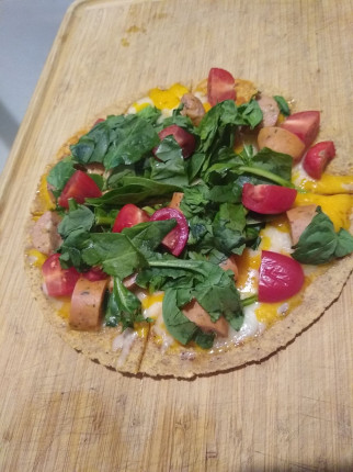Like Laura, pizza night is usually my cheat night, too. ...But, it being so close to weigh-in, I opt