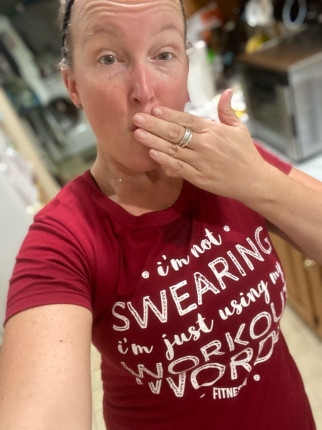 #MBFA Day16Shirt was very fitting for today! Love this program, but will admit the Tue AMRAP is my l