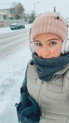 Weather was crazy today snowing all day. I kept wondering how am I going to run in this weather as i