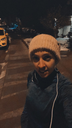 Had a crazy long day , still managed to go for a run and do 20mins of strength training :clap:????