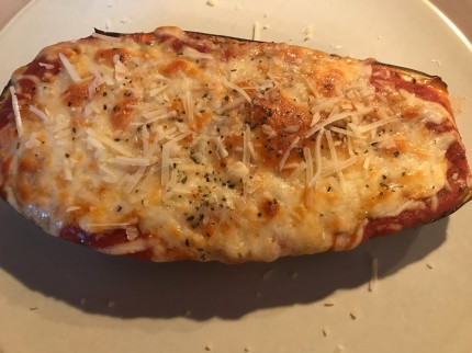 Easy Eggplant parm for lunch- so good !https://www.foodnetwork.com/recipes/katie-lee/eggplant-parmes