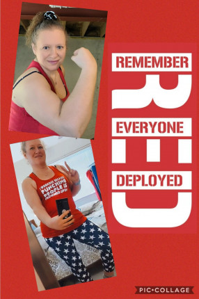 Happy Flex FriYAY!! :muscle: It's also Wear RED Friday (Remember Everyone Deployed)I'm on week 6 of