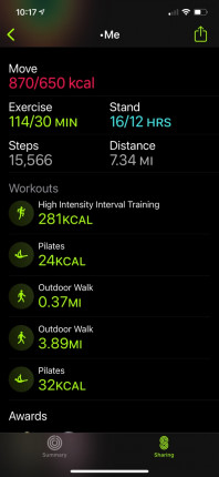 Putting in the work.