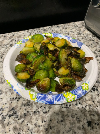 Made and tried Brussels sprouts for the first time yesterday. They were pretty good! Also made some