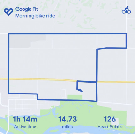 I went on an epic bike ride this morning, and managed to reach goal too!!Thank you for the encourage