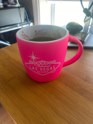 My morning mint tea... instead of coffee...home grown as well!