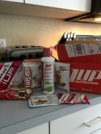 Super excited to try out the one up nutrition goodies that just arrived today!! Thank you for the su